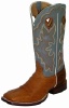 Twisted X MRSL013 for $229.99 Men's' Gold Buckle Western Boot with Brandy Smooth Ostrich Leather Foot and a New Wide Toe